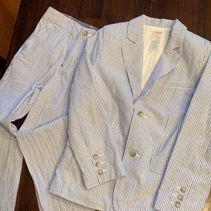 Boys seersucker suit, size 6